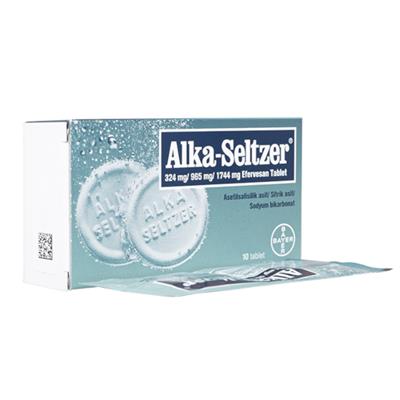 アセチルサリチル酸発砲錠(Alka-Seltzer)