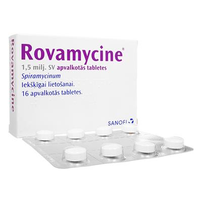 スピラマイシン (Rovamycine)